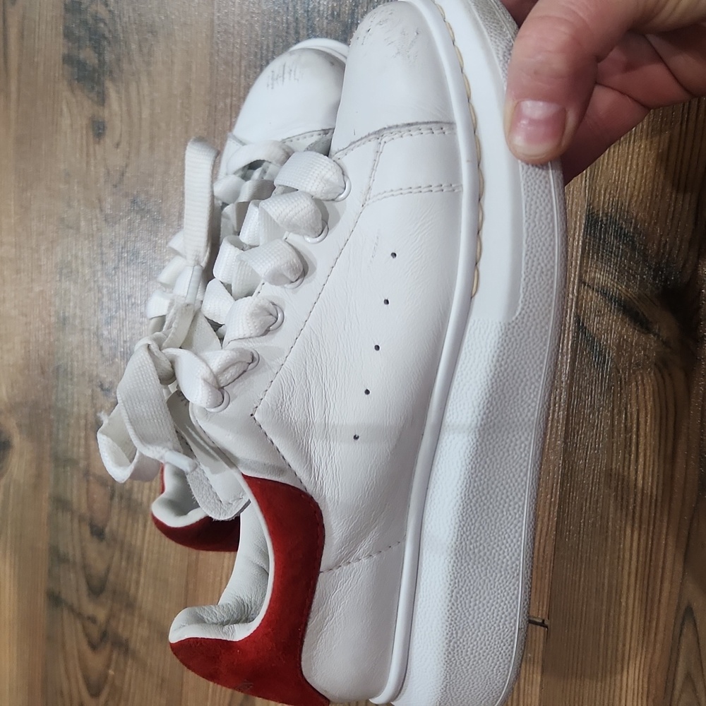 Alexander McQueen Kids‎ oversized Sneakers Size 31 13 White red Platform shoes